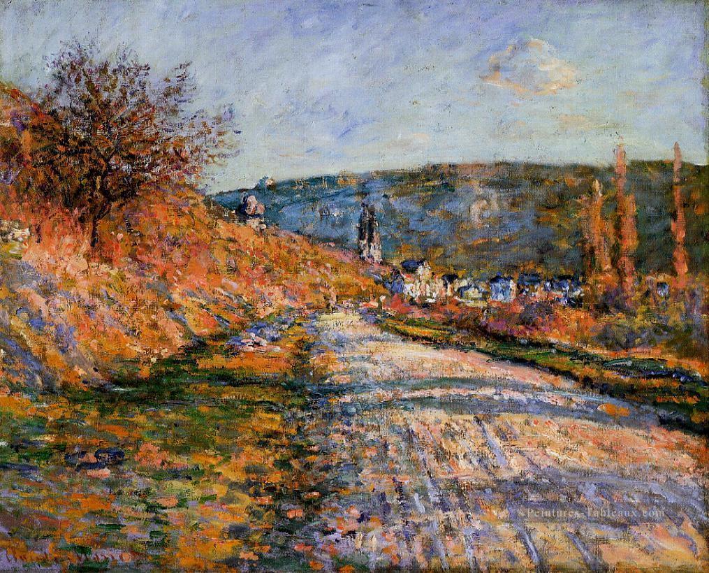 La route de Vetheuil Claude Monet Peintures à l'huile